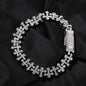 Hip-hop 11.5MM zircon-encrusted cross bracelet