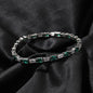 Hip-hop zircon-encrusted emerald color-matching tennis chain