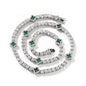 Hip-hop four-leaf clover diamond tennis chain necklace bracelet