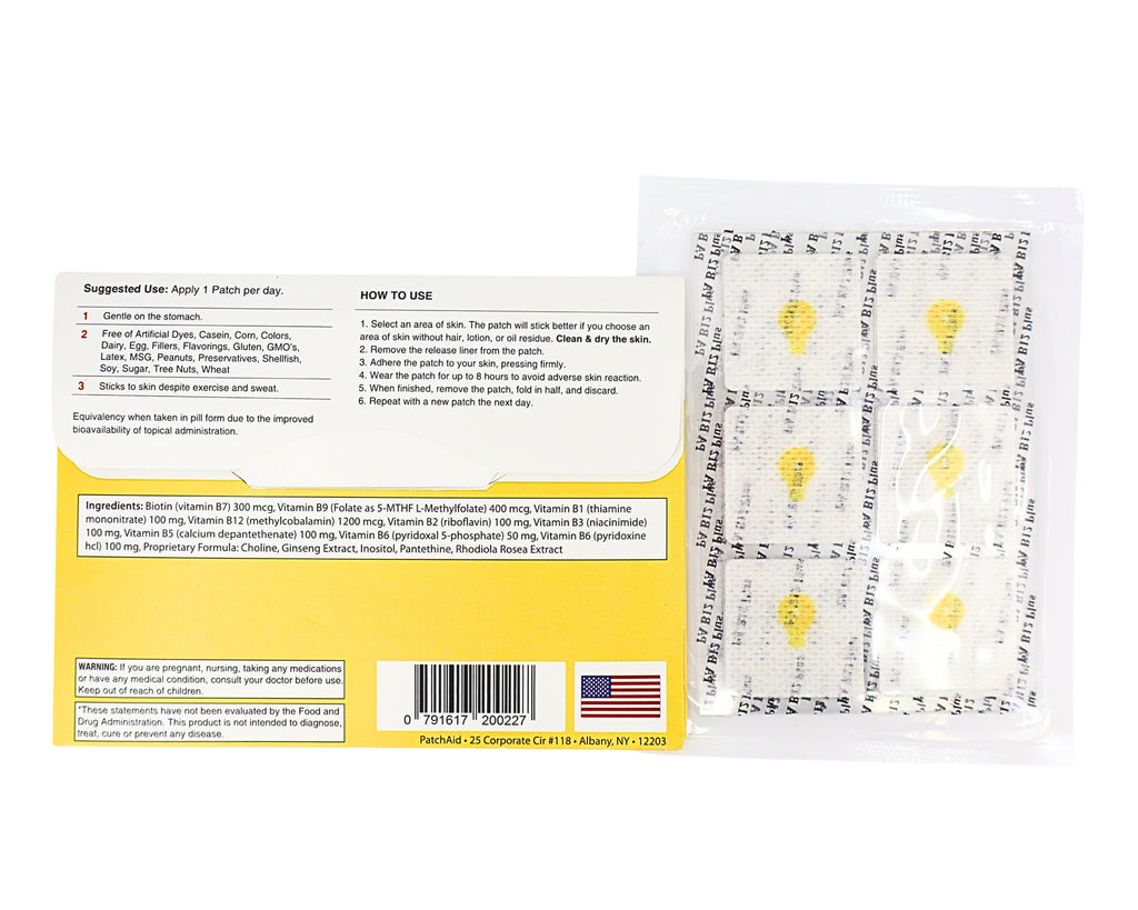 B12 Energy Plus Vitamin Patch - 30 ct